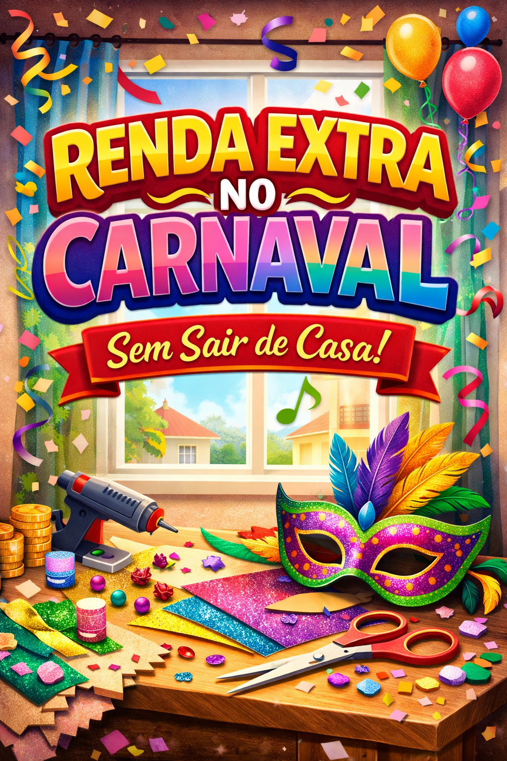 Capa do e-book Ganhe no Carnaval